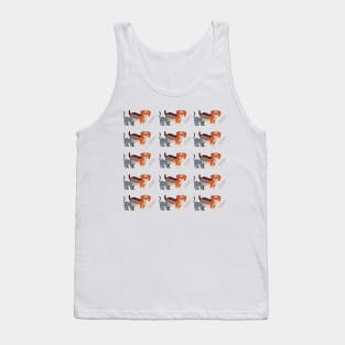 dog and cat lover pattern Tank Top